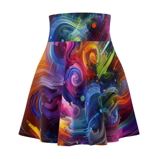 Giovanni Musintini - Trippy Infity Patterns Woman's Skater Skirt