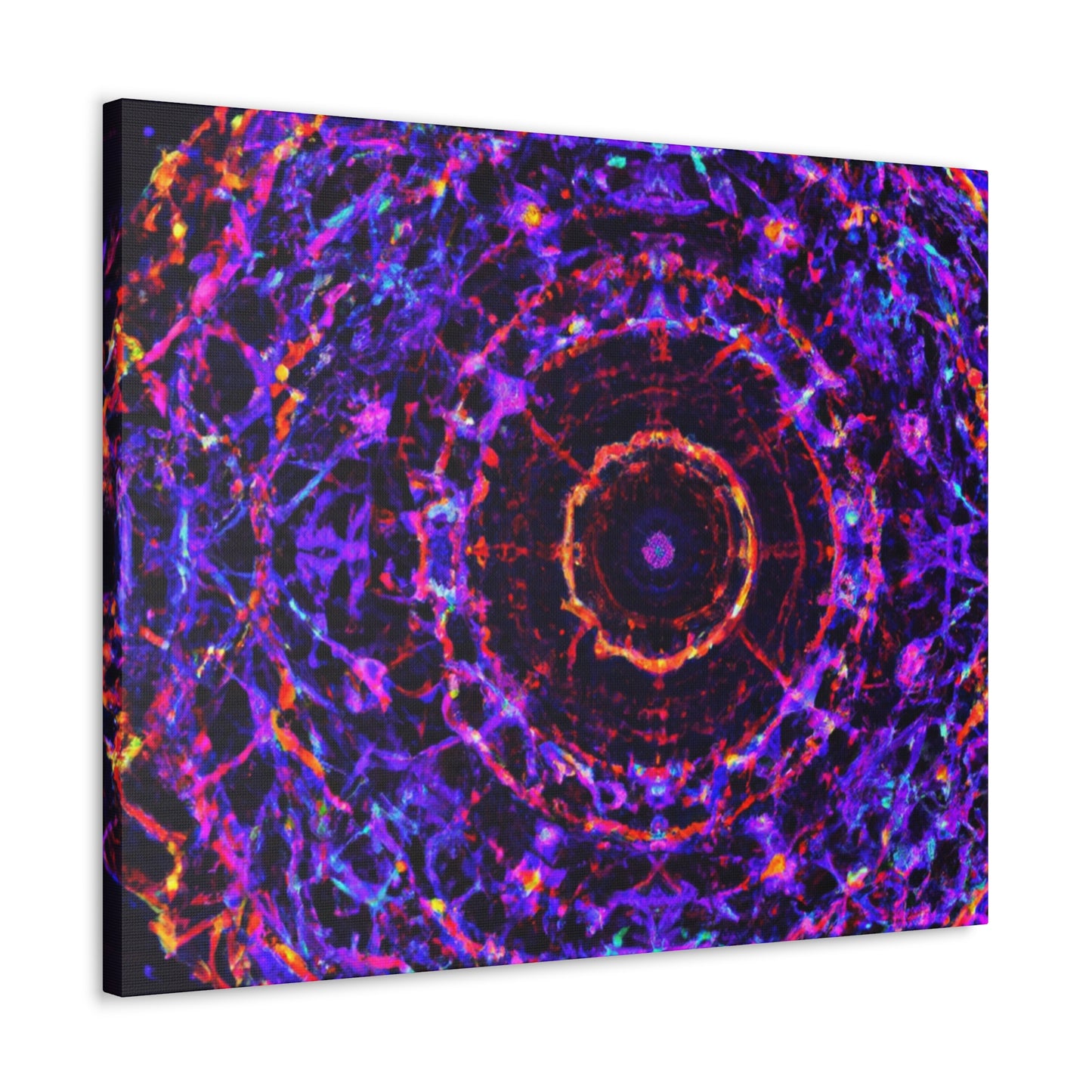 Cosmic Psychedelic Universe. Trippy Infinity Patterns Art Canvas