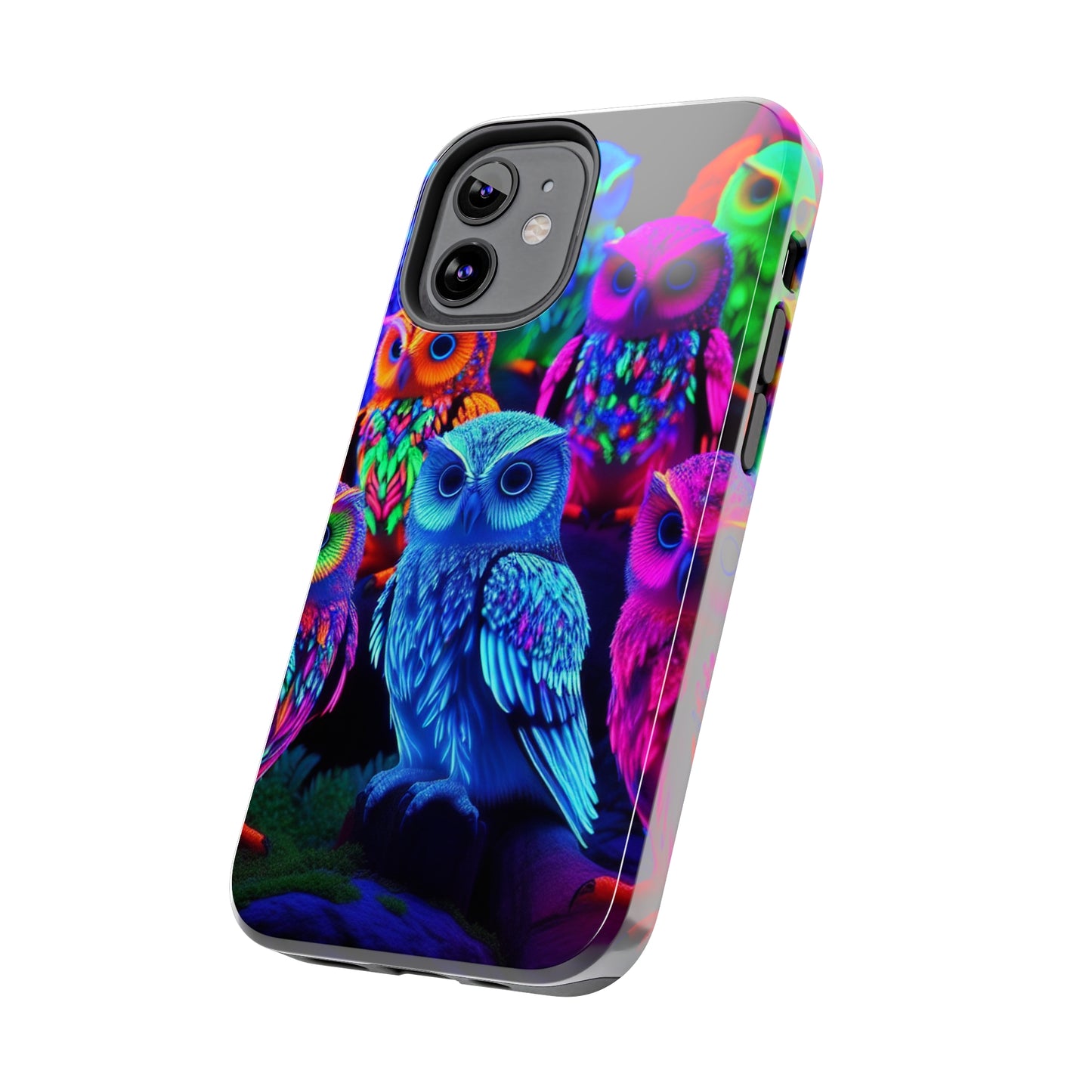 Neon Nocturne. NEON Owls Tough Phone Case