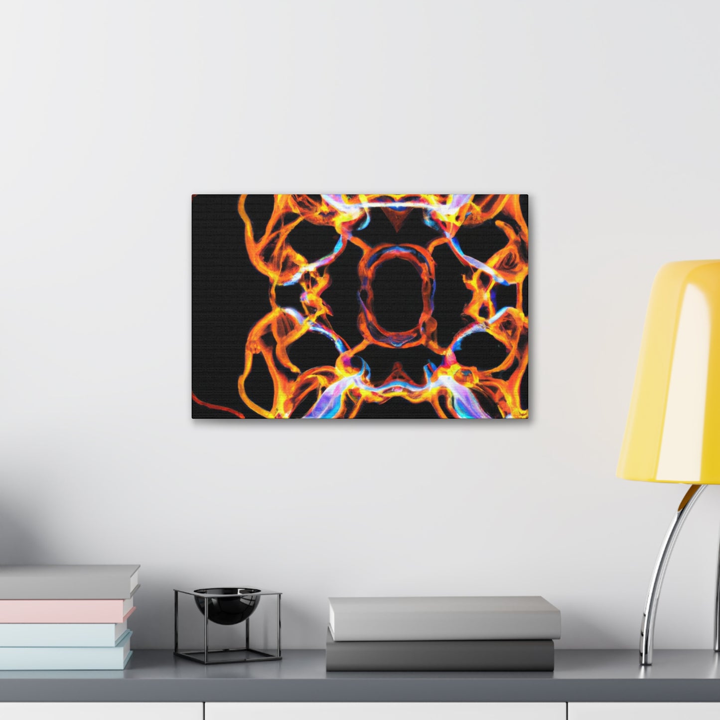 Psychedelic Infinity Orbitals. Trippy Infinity Patterns Art Canvas