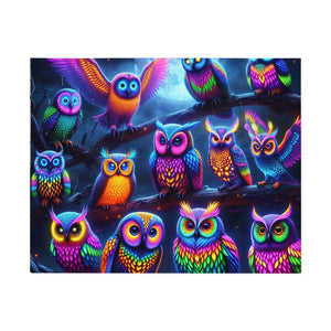 NeonOwlDreams - Neon Owls Puzzle 30, 110, 252, and 1000 Pieces