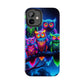 'Neon Rainbow Owls' NEON Owls Tough Phone Case