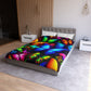 Giulio di Bellini - NEON Butterflies Microfiber Duvet Cover
