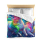 Giovanni Emilius - NEON Unicorns Microfiber Duvet Cover