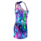 Neon Fantasia Unicorns Neon Unicorns Racerback Dress