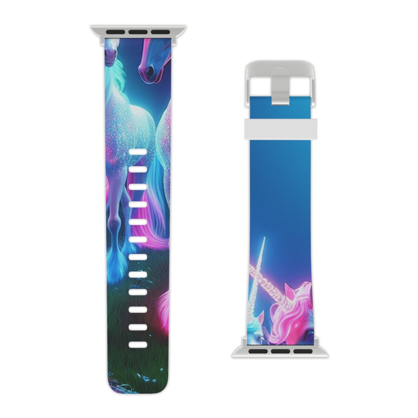 Neon Unicorn Symphony. - NEON Unicorns Iwatch Band