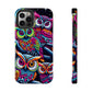 "Neon Nocturne" NEON Owls Tough Phone Case