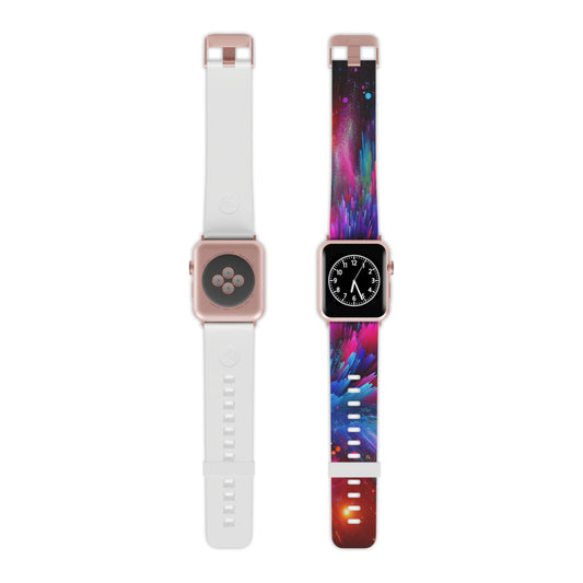 "Neon Wave Surfing" - Trippy Infinity Patterns Iwatch Band