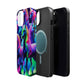 Neon Magic Skies - Unicorn Gang. Neon Unicorns Premium Art Magsafe Magnet Tough IPhone 13 14 15 Pro Plus Max and Mini in Matte and Glossy Phone cases