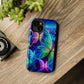 'Serene Spectacle of Neon Butterflies' Neon Butterflies Premium Art Magsafe Magnet Tough IPhone 13 14 15 Pro Plus Max and Mini in Matte and Glossy Phone cases