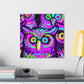 Neon Nocturnal Nocturne NEON Owls Art Canvas