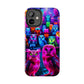Neon Night Hootenanny. NEON Owls Tough Phone Case