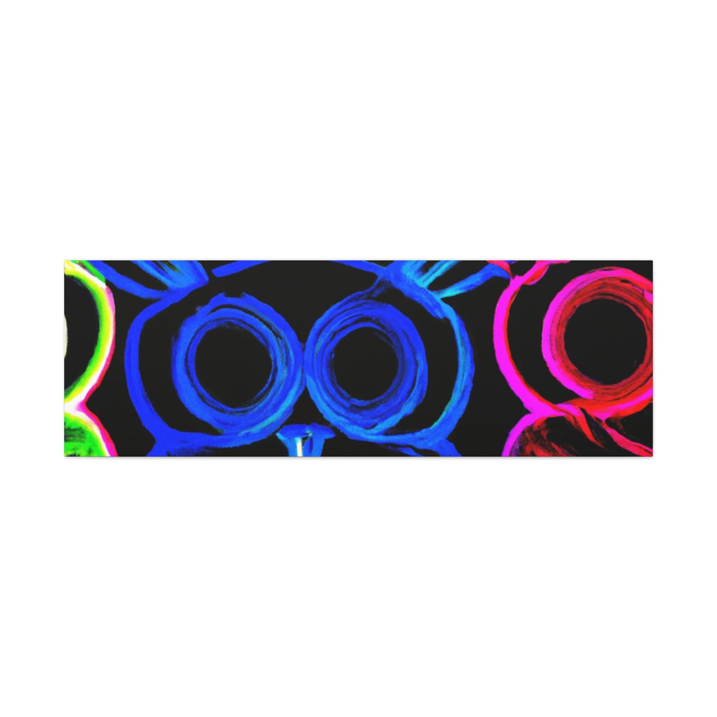 Neon Night Owls. NEON Owls Art Canvas