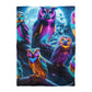 Giovanni Bartolomeo - NEON Owls Microfiber Duvet Cover