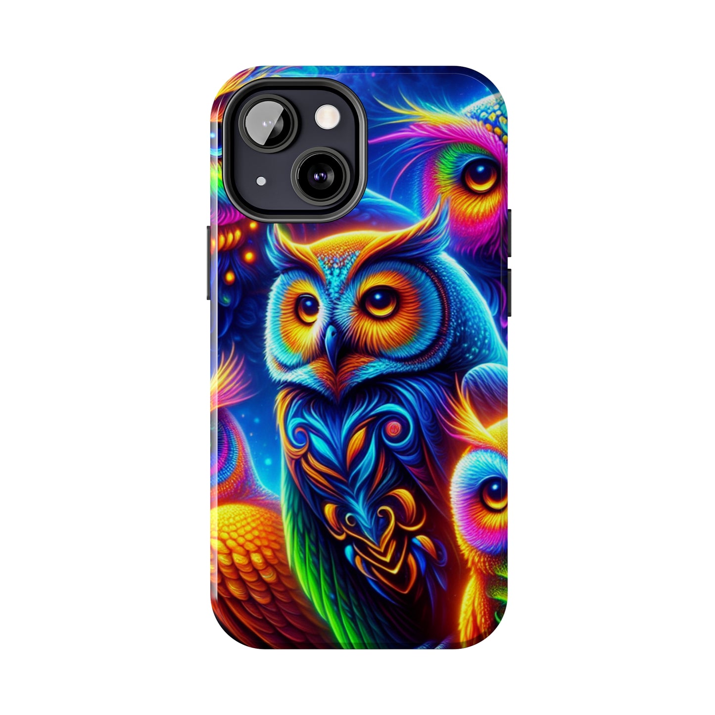 Neon Night Owls. NEON Owls Tough Phone Case
