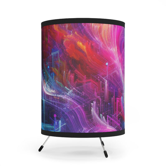 Giorgio da Venetia - Trippy Infity Patterns Art Tripod Lamp