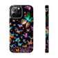 Neon Butterflies Dance NEON Butterflies Tough Phone Case Iphone 6 7 8 9 10 11 12 13 14 SE X XR XS Pro Max Mini Plus
