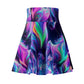 Neon Mysticism -NEON Unicorns Woman' Skater Skirt
