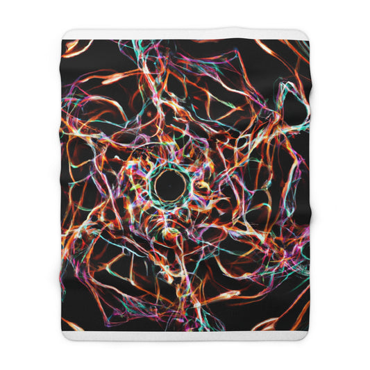 Giovanni Carravaggio - Trippy Infinity Patterns Sherpa Blanket