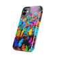 "Neon Butterfly Mural" NEON Butterflies Tough Phone Case Iphone 6 7 8 9 10 11 12 13 14 SE X XR XS Pro Max Mini Plus