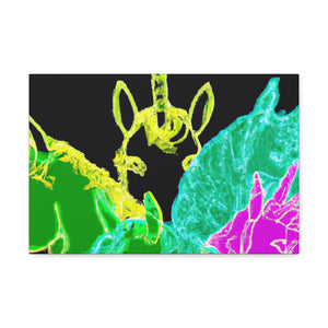 Neon Magicode Unicorns NEON Unicorns Art Canvas