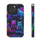 "Mystic Rally of the Neon Owls" NEON Owls Tough Phone Case