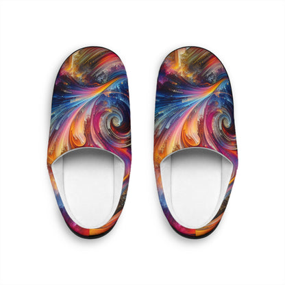 Hans van der Hooven - Trippy Infity Patterns Men's Indoor Slippers