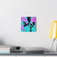 Neon Rainbow Herd NEON Unicorns Art Canvas