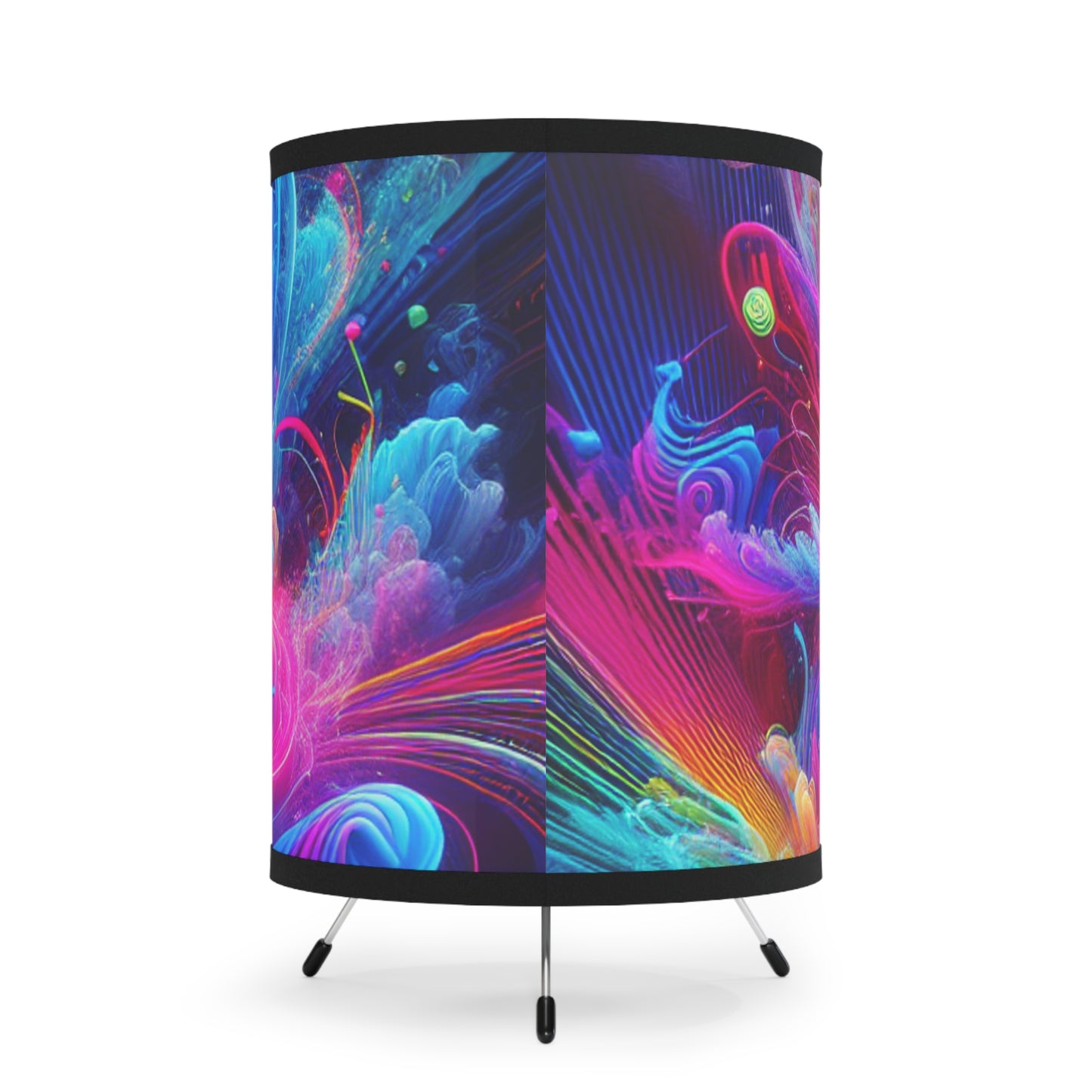 Giovanni Paolo di Tommaso - Trippy Infity Patterns Art Tripod Lamp
