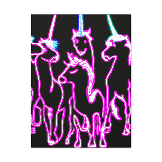 NeoNirvana. NEON Unicorns Art Canvas