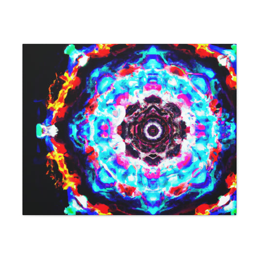 Vivid Vortex Immersion Trippy Infinity Patterns Art Canvas