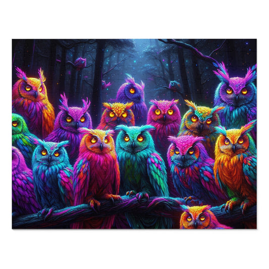 Neon OwlFlock - Neon Owls Puzzle