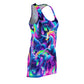 "Lighted Fantasia" Neon Unicorns Racerback Dress
