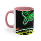 "Neon Splendor Symphony" Butterflies 11oz Mug
