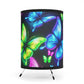 "Neon Swarm" - NEON Butterflies Art Tripod Lamp
