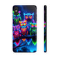 'Neon Rainbow Owls' NEON Owls Tough Phone Case