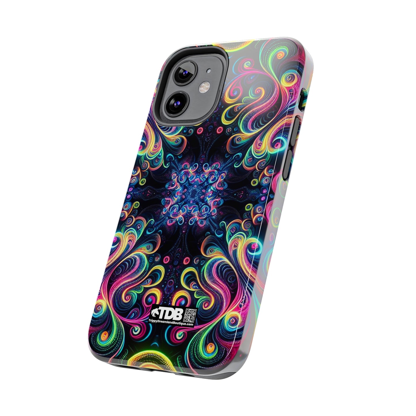 TDB Neon Infinity Vibes. Trippy Infinity Patterns Tough Phone Case