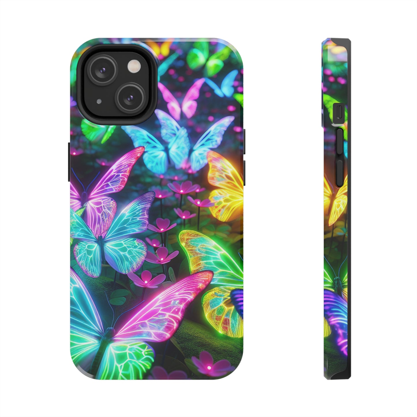 Neon Butterfly Dreamscape. NEON Butterflies Tough Phone Case