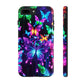 "Vibrance in Flight" NEON Butterflies Tough Phone Case