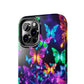 "Vibrance in Flight" NEON Butterflies Tough Phone Case