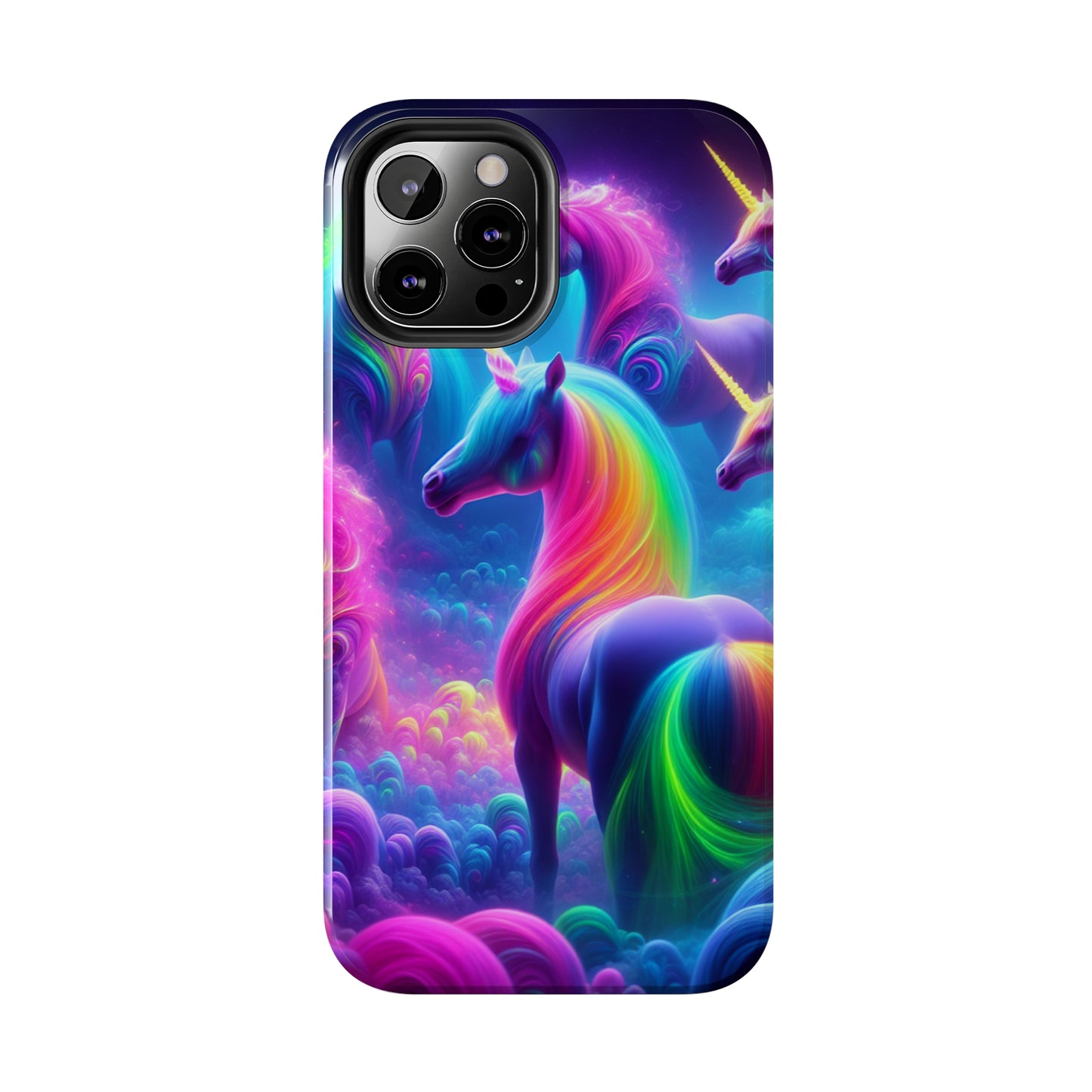 "Dreamworld Enchantment" NEON Unicorns Tough Phone Case