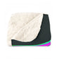 "Neon Nocturnal Night" - NEON Owls Art Sherpa Blanket