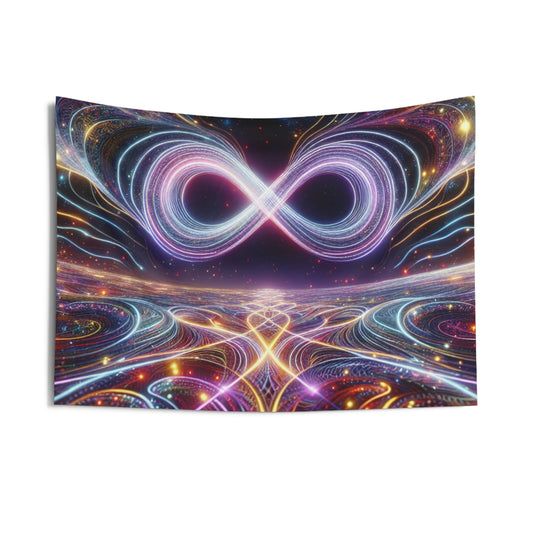 Electric Astral Voyage. Infinity Patterns Art Tapestry