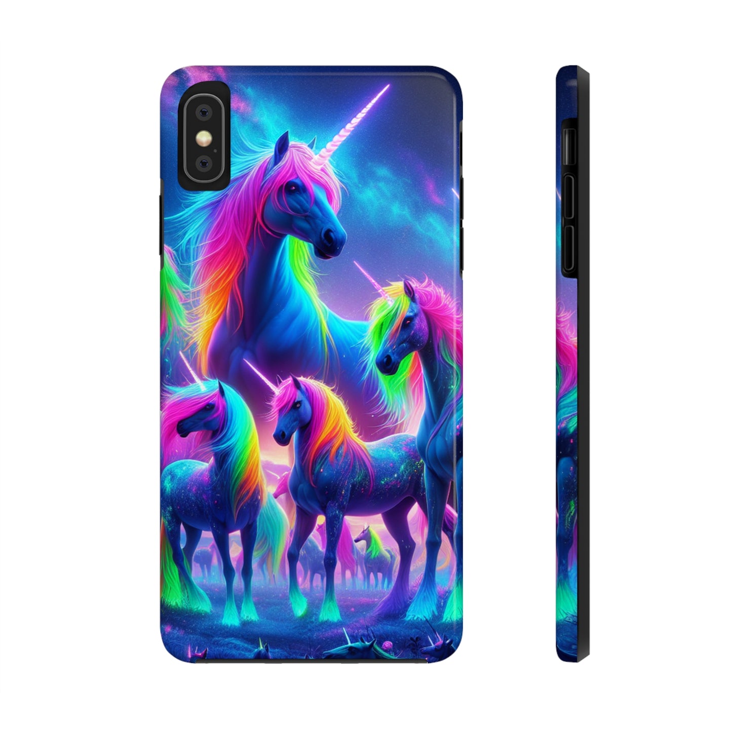 Vibrant's Mystic Muster NEON Unicorns Tough Phone Case