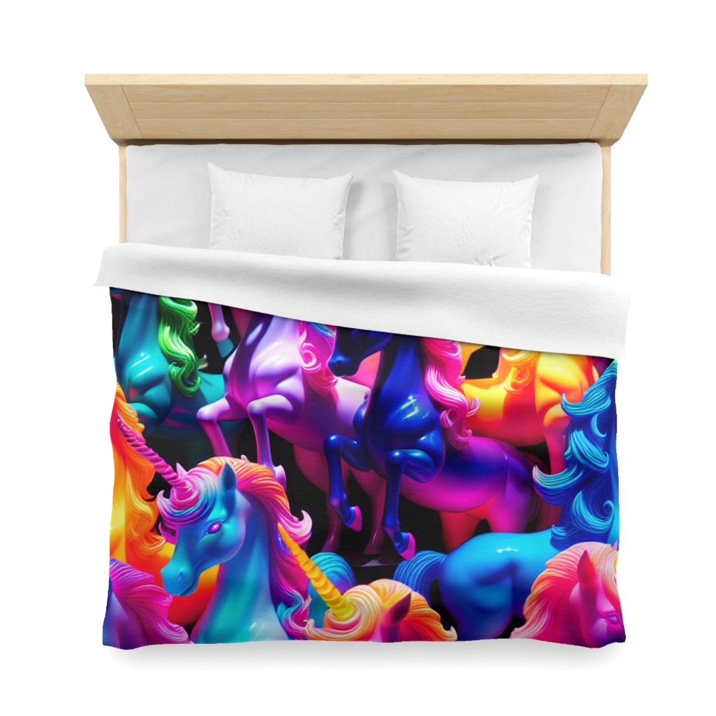 Giovanni da Piacenza - NEON Unicorns Microfiber Duvet Cover