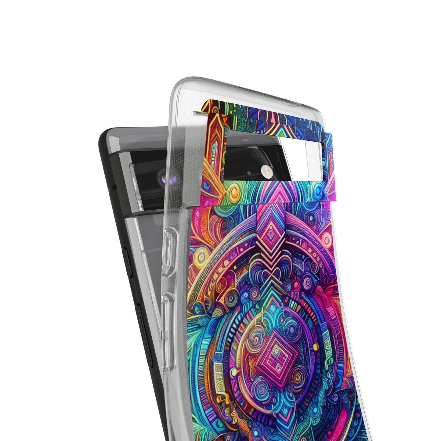 Neon Infinity Vortex Infinity Patterns Art Polycarbonate Phone Case