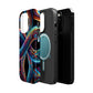 Vibrant Infinity Nocturne Neon Trippy Infinity Patterns Premium Art Magsafe Magnet Tough IPhone 13 14 15 Pro Plus Max and Mini in Matte and Glossy Phone cases