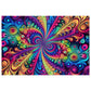 NeonInfinityVibe. - Neon Trippy Infinity Patterns Puzzle 30, 110, 252, and 1000 Pieces