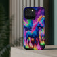 Neon Unicorn Congregation Neon Unicorns Premium Art Magsafe Magnet Tough IPhone 13 14 15 Pro Plus Max and Mini in Matte and Glossy Phone cases