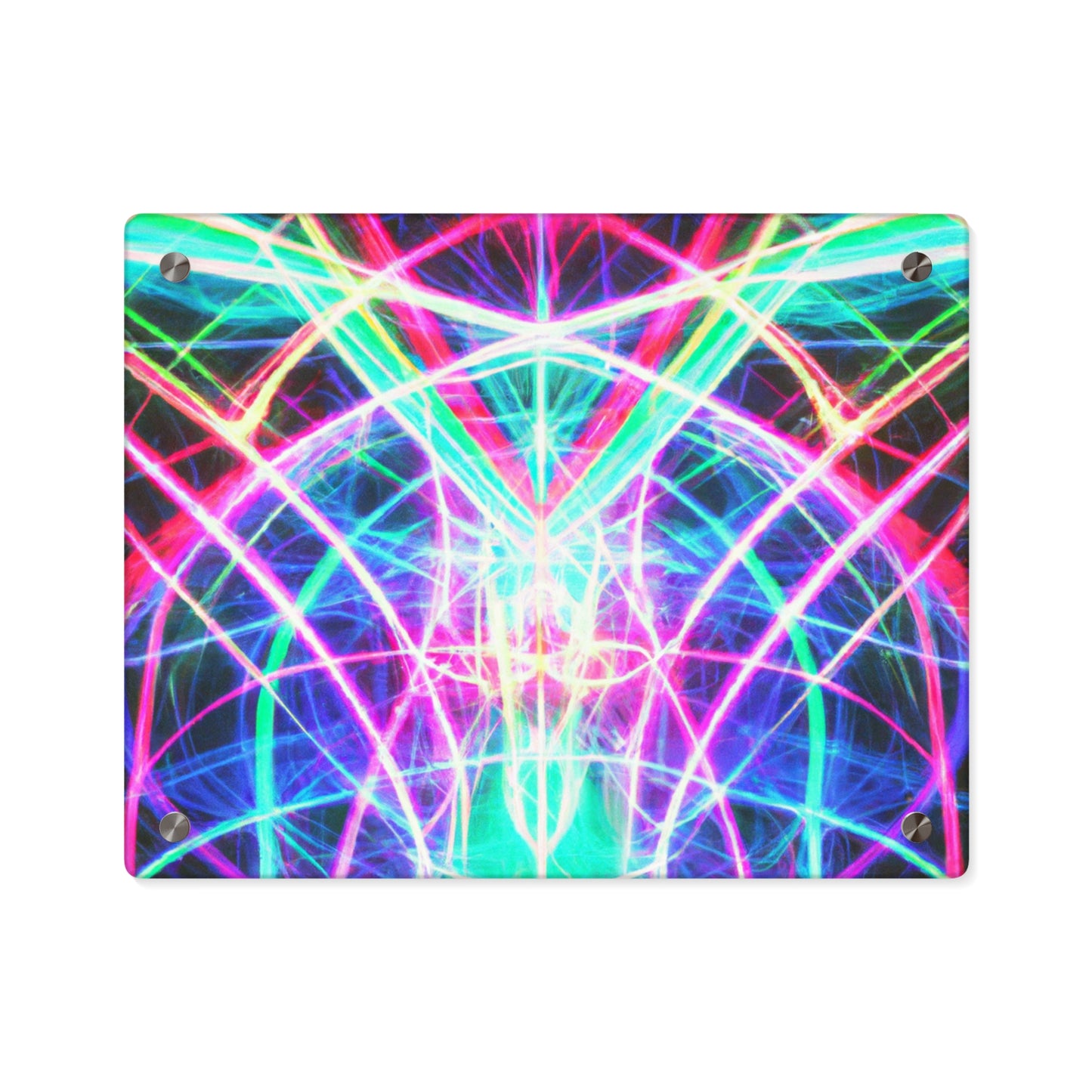 Cosmic Infinity Falls. Trippy Infinity Patterns Acrylic Art Panel